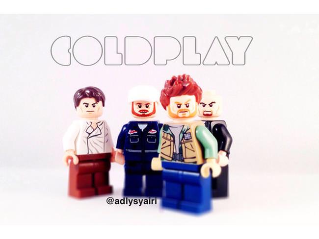 I Coldplay riprodotti con i Lego