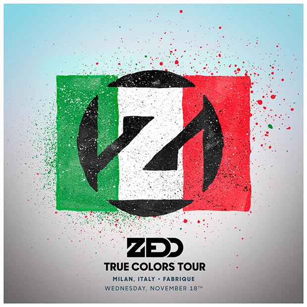 Zedd al Fabrique di Milano il 18 novembre 2015 per il True Colors Tour