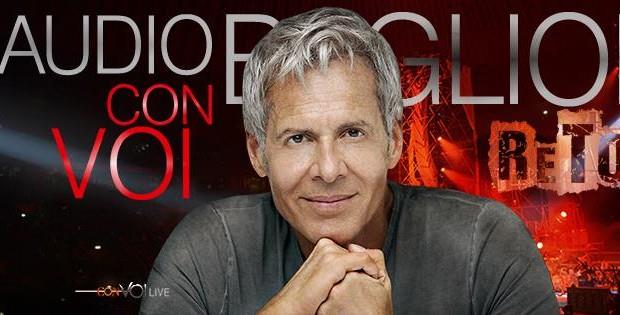 Claudio Baglioni poster Con Voi Re Tour