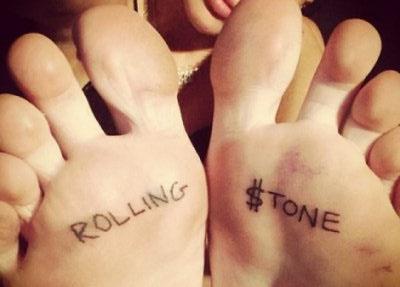 Tatuaggio Rolling Stone di Miley Cyrus