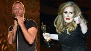 Classifica canzoni 11 novembre 2015, è Adele VS Coldplay