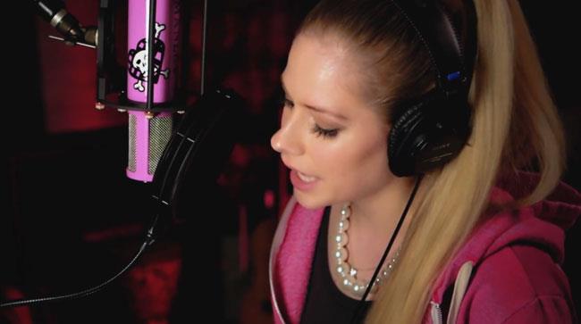 Primo piano di Avril Lavigne