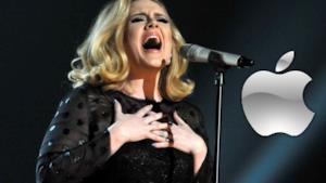 Adele con la sponsorship Apple