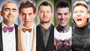 Elio, Fedez, Mika e Skin