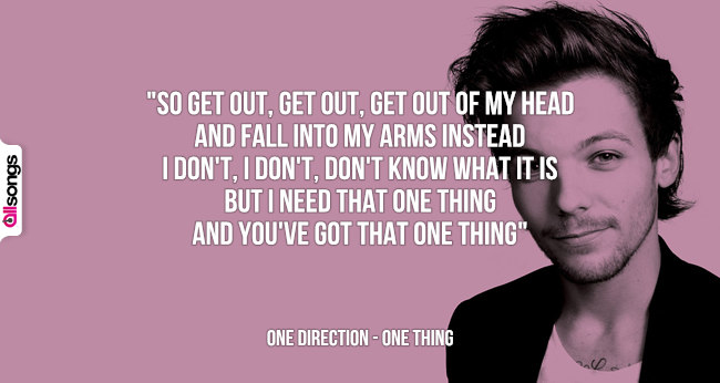 One Direction: le migliori frasi delle canzoni