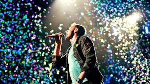 I Coldplay durante un concerto del 2012