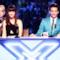 I quattro giudici di X Factor 8 ridono seduti dietro il bancone
