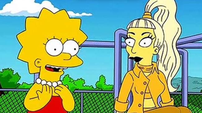 Immagine dell&#39;episodio dei Simpson con Lady Gaga
