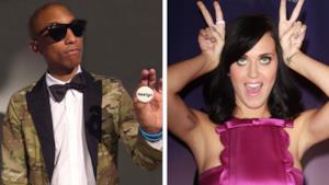 Pharrell Williams e Katy Perry insieme ai Brit Awards 2014