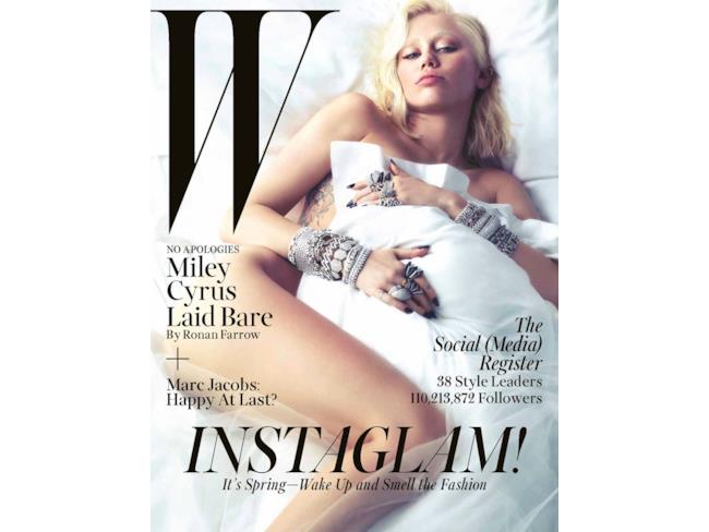 W Magazine con Miley Cyrus in copertina