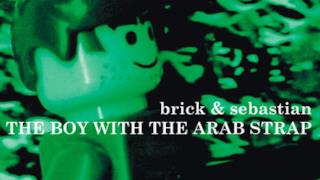 La copertina di The Boy with the Arab Strap riprodotta con i Lego