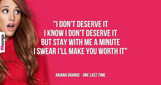 Ariana Grande: le migliori frasi delle canzoni