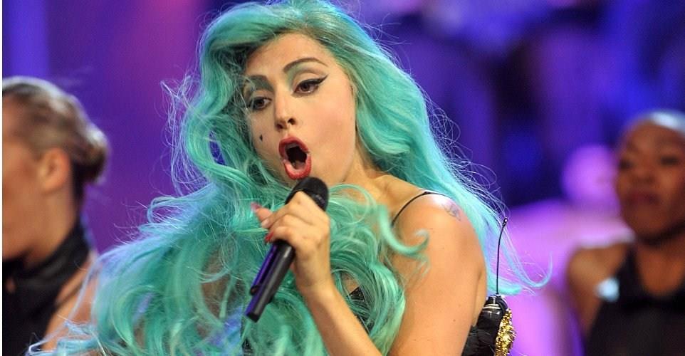 Lady Gaga capelli verdi