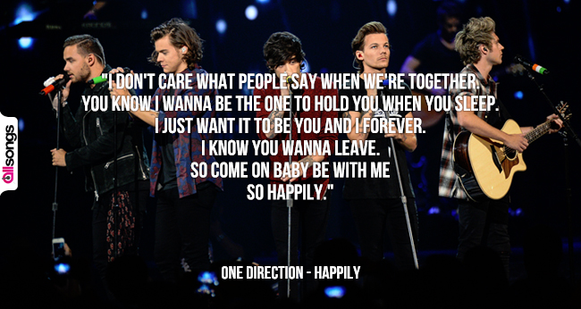 One Direction: le migliori frasi delle canzoni