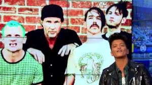 Foto Bruno Mars con i Red Hot Chili Peppers