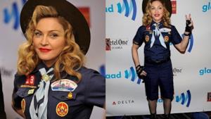 Madonna vestita da boy scout ai Glaad Awards 2013 per i diritti gay