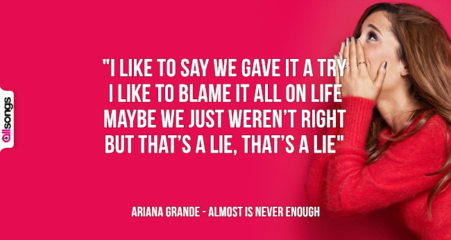 Ariana Grande: le migliori frasi delle canzoni