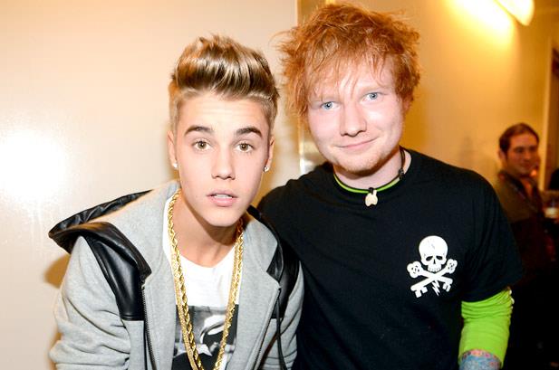 Justin Bieber in foto con Ed Sheeran