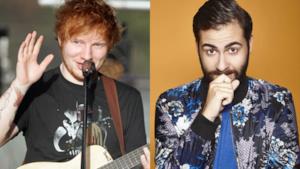 Ed Sheeran e Andrea Faustini in un accostamento fotografico