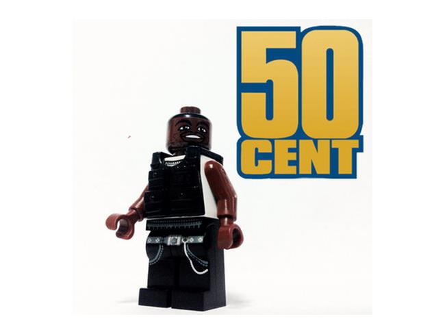 50 Cent riprodotto con i Lego