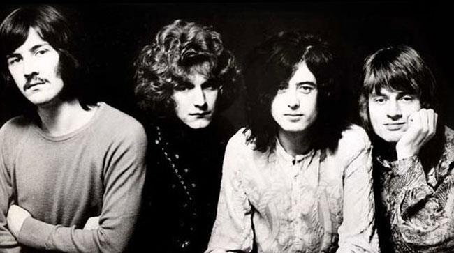 I quattro componenti dei Led Zeppelin