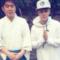 Justin Bieber insieme a monaco scintoista