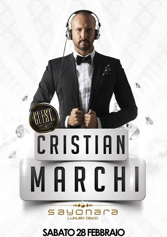 Christian Marchi sarà ospite del Sayonara Luxury Club