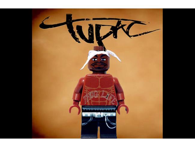 Tupac riprodotto con i Lego