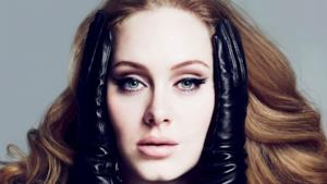 La cantautrice Adele.