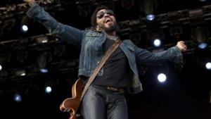 Lenny Kravitz durante il concerto di Stoccolma