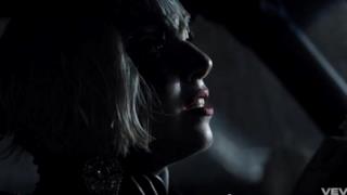 Lady Gaga cleseup in the video for Marry the night