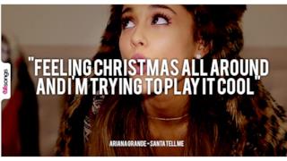 Frasi Ariana Grande - Santa Tell Me