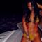 Rihanna in bikini dorato