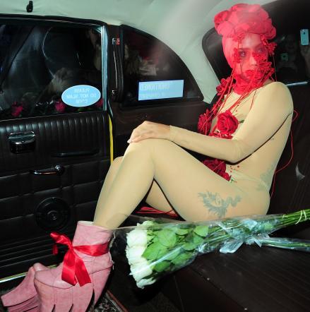 Lady Gaga sul taxi