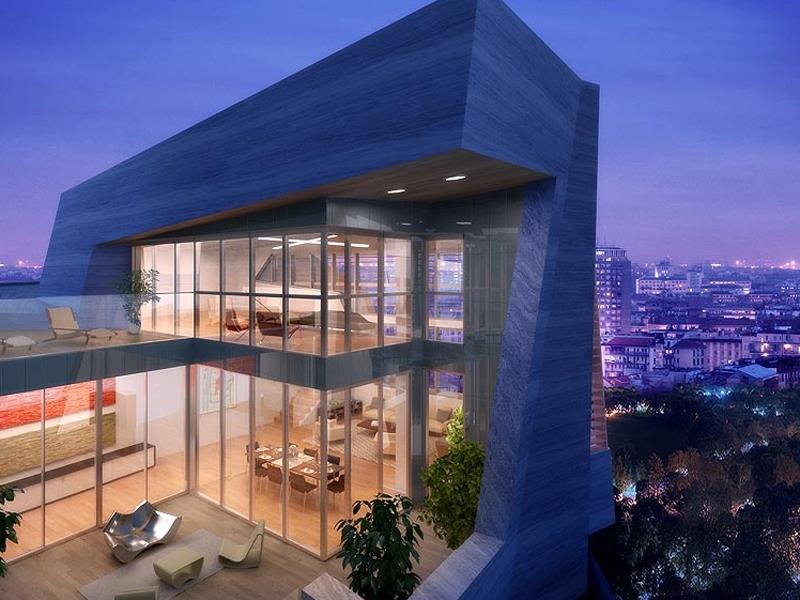 Un attico su due livelli