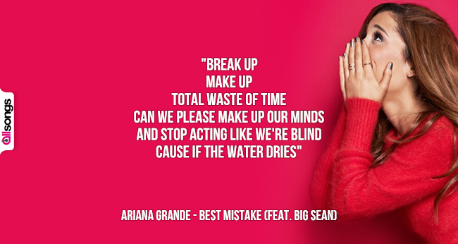 Ariana Grande: le migliori frasi delle canzoni