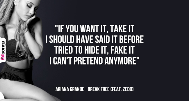 Ariana Grande: le migliori frasi delle canzoni