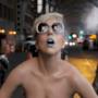 Lady Gaga blue lipstick in Marry the night video