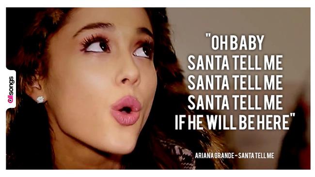 Immagine quotes Santa Tell Me - Ariana Grande
