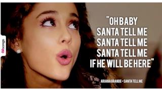 Immagine quotes Santa Tell Me - Ariana Grande