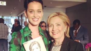 Katy Perry con Hillary Clinton