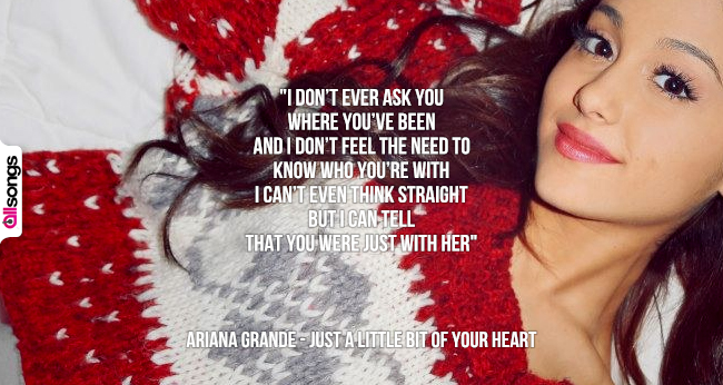 Ariana Grande: le migliori frasi delle canzoni