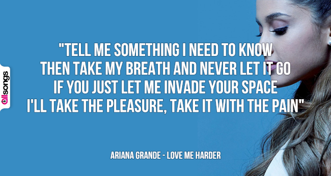 Ariana Grande: le migliori frasi delle canzoni