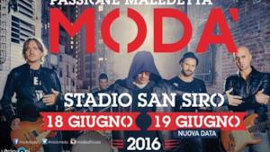 Il poster del tour 2016 dei Modà