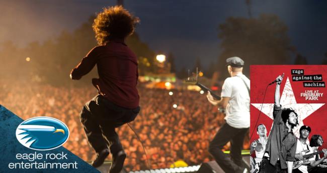 La band Rage Against The Machine live