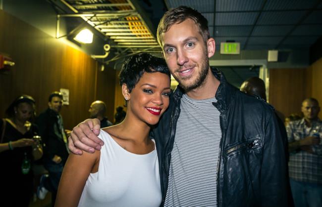 Calvin Harris e la cantante Rihanna