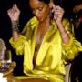 Rihanna al tavolo del gala dei Grammy's
