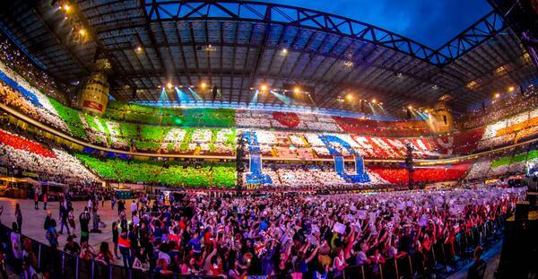 La coreografia One Direction Milano 28.06.2014