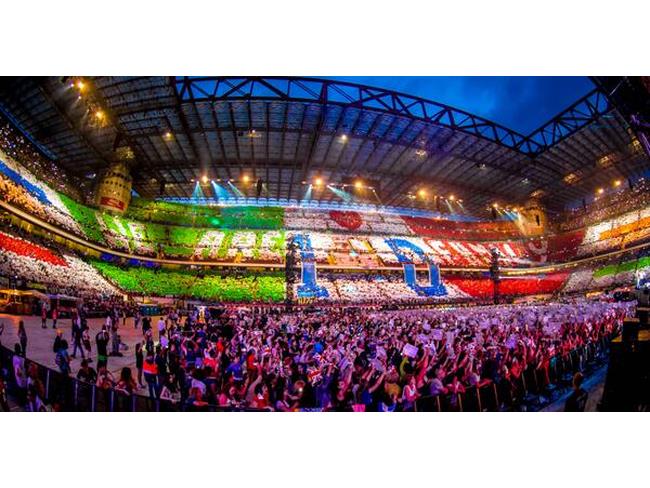 La coreografia One Direction Milano 28.06.2014