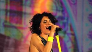 Giorgia live durante il Senza Paura Tour 2014